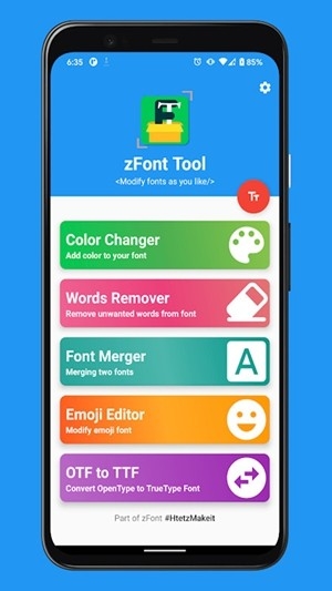 zFont Tool字体美化工具app下载